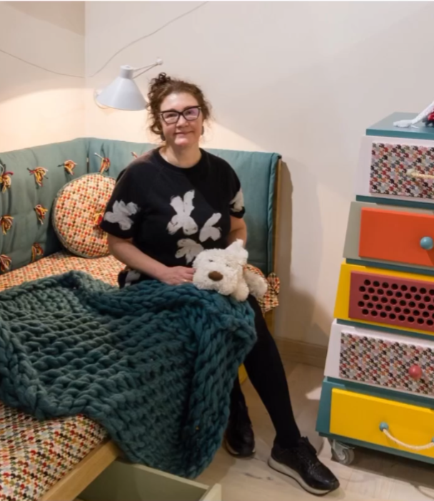 Portrait of Natasha, co-founder of the MAMA brand, at Batimat 2019